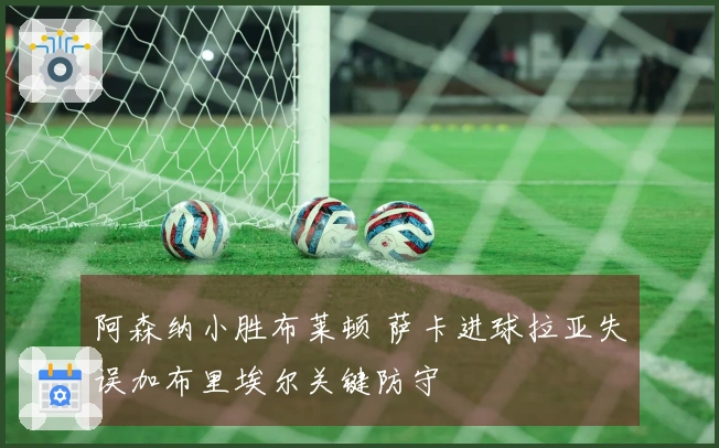 阿森纳小胜布莱顿 萨卡进球拉亚失误加布里埃尔关键防守